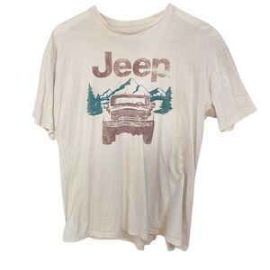 Jeep Spirit 1941 short sleeve graphic tshirt distressed large